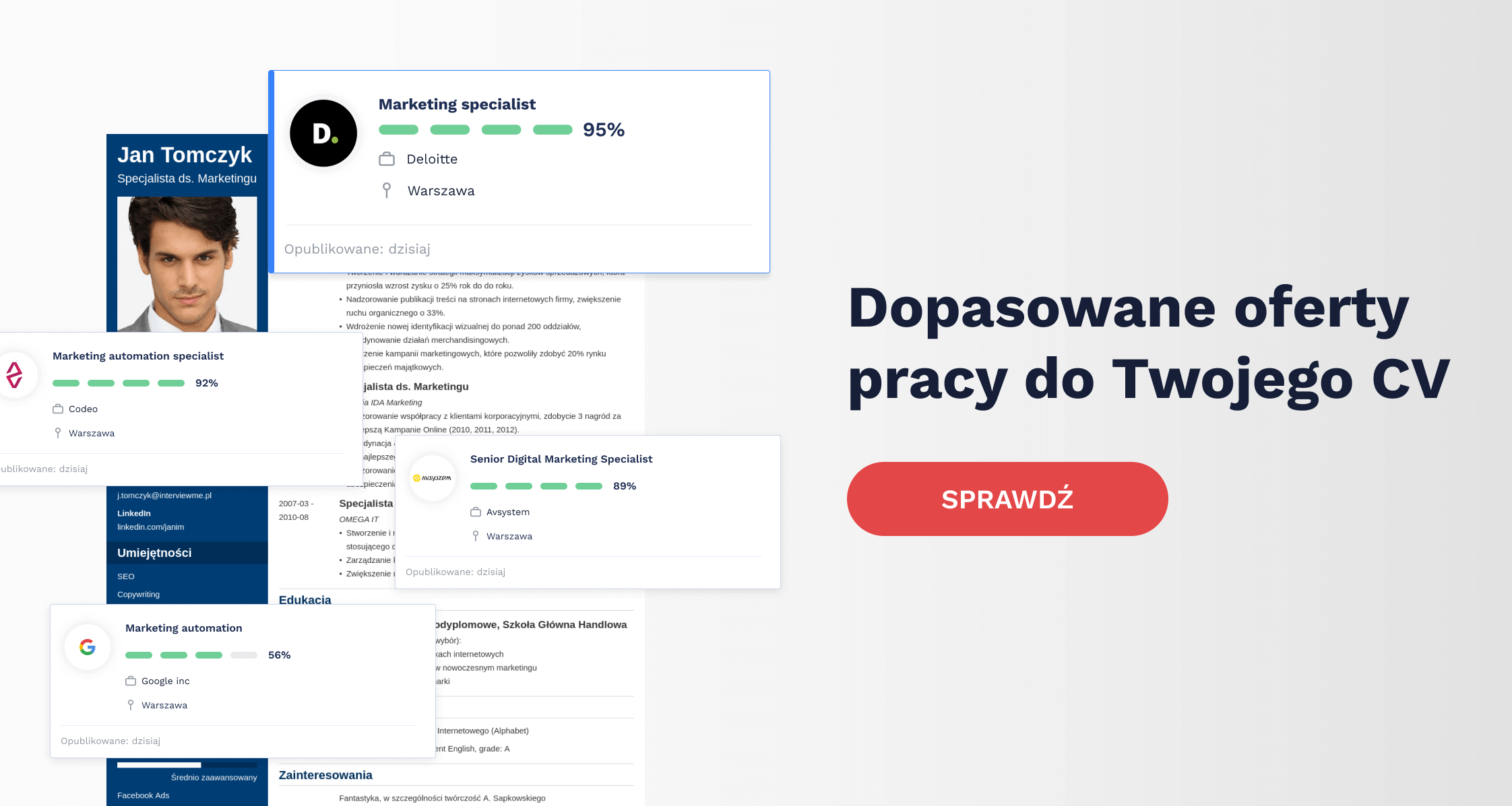 Stwórz swoje CV teraz.