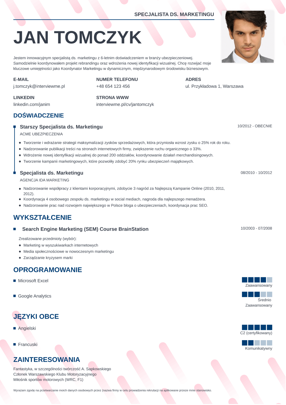 szablon CV Dynamic