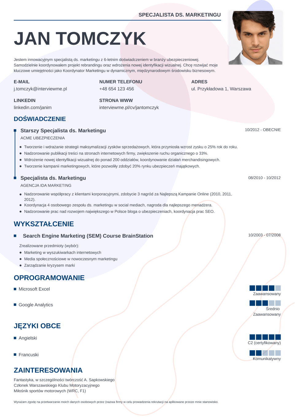 szablon CV Impetus